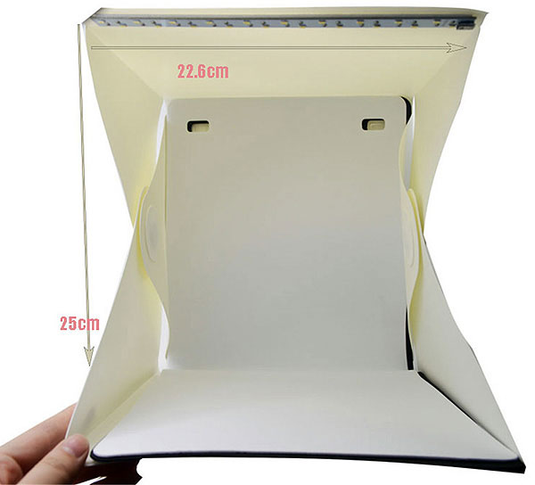 Лайт куб фотобокс с LED подсветкой для предметной съемки